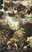 TINTORETTO, Jacopo Miracle of the Brazen Serpent oil painting on canvas